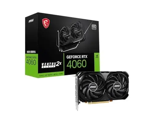 MSI GeForce RTX 4060 8GB OC 2490 MHz GDDR6 3072 cores