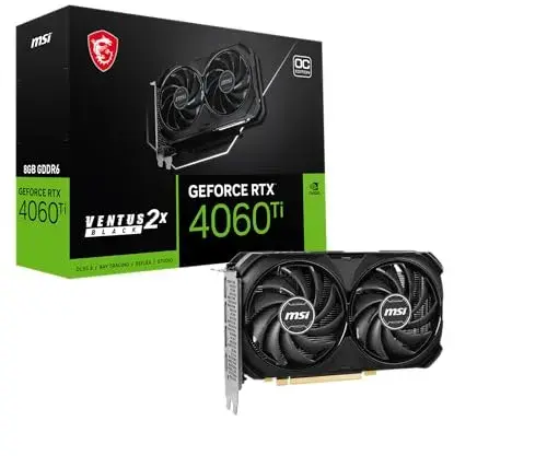 MSI GeForce RTX 4060 Ti 8G OC DDR6 17 Gb/s VRAM