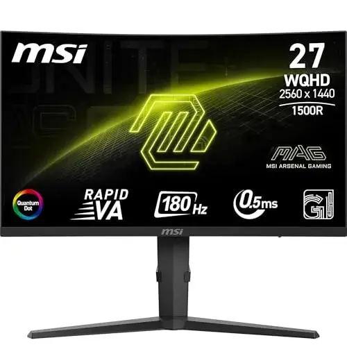 MSI MAG 275CQRF QD 27″ WQHD Monitor