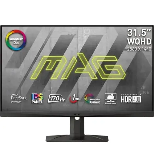 MSI MAG 321QR-QD 31.5″ WQHD IPS