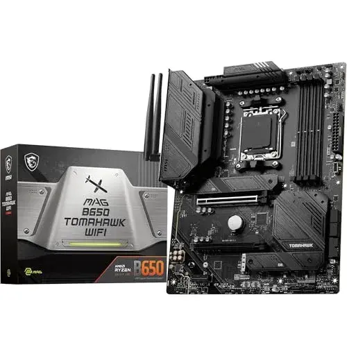 MSI MAG B650 Chipset AMD Tomahawk WIFI Preto Refrigeração Avançada