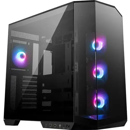 MSI MAG PANO M100R PZ Midi Tower PC Preto Vidro Temperado ARGB