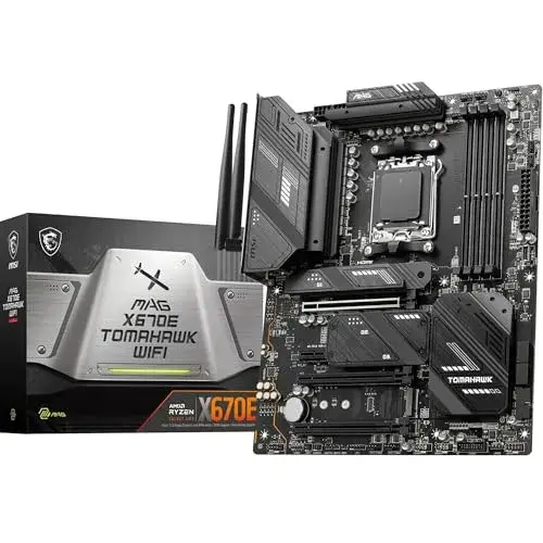MSI Motherboard MAG X670E Tomahawk WiFi ATX multicolorido desempenho Ryzen 7000
