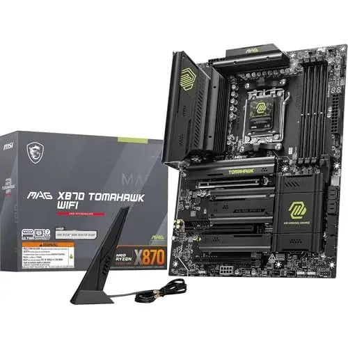 MSI Motherboard MAG X870 TOMAHAWK WIFI AMD X870 Preto PCIe 5.0 DDR5 Wi-Fi 7