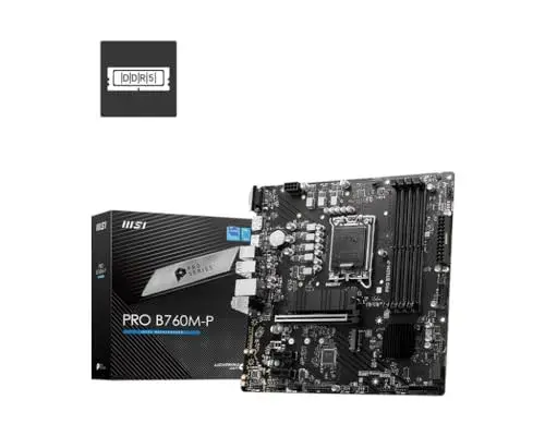 MSI Motherboard Pro B760M-P Intel B760 Micro-ATX