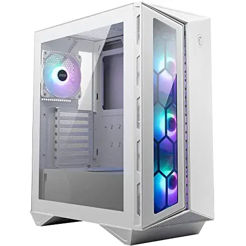 MSI MPG Gungnir 110R ARGB Midi Tower PC Gaming White com vidro temperado