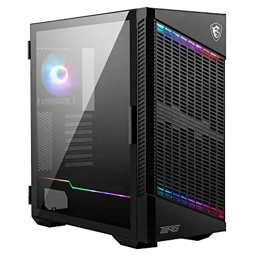 MSI MPG Velox 100P Airflow Caixa de PC ATX Preto com 4 Ventiladores
