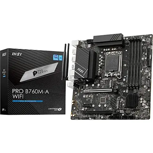 MSI Pro B760M-A WiFi DDR5 Micro-ATX Preto