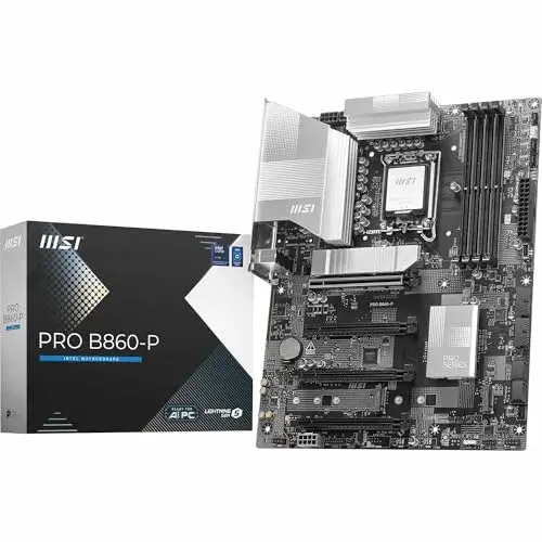 MSI PRO B860-P Intel B860 ATX branco refrigeração avançada