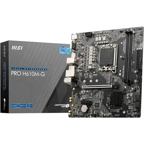 MSI PRO H610M-G LGA 1700 DDR5 96GB Multicolorido