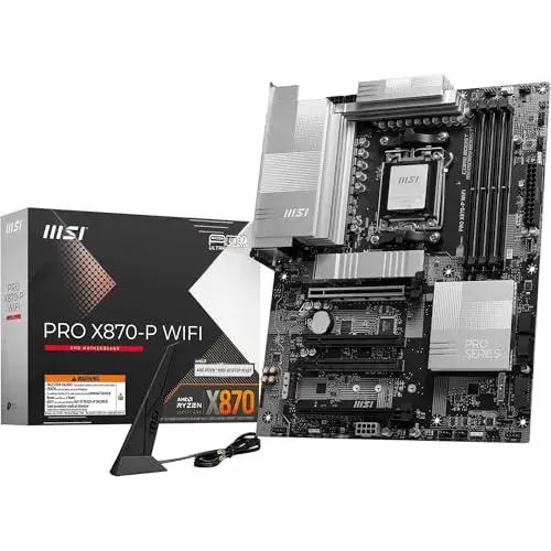 MSI PRO X870-P WIFI AMD X870 ATX Preto Suporte a Processadores Ryzen 9000 e Memória DDR5
