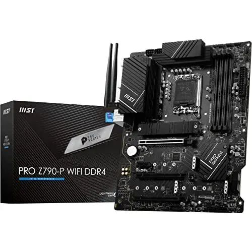 MSI Pro Z790 DDR4 Motherboard LGA 1700 128GB Wi-Fi 6E USB 20G