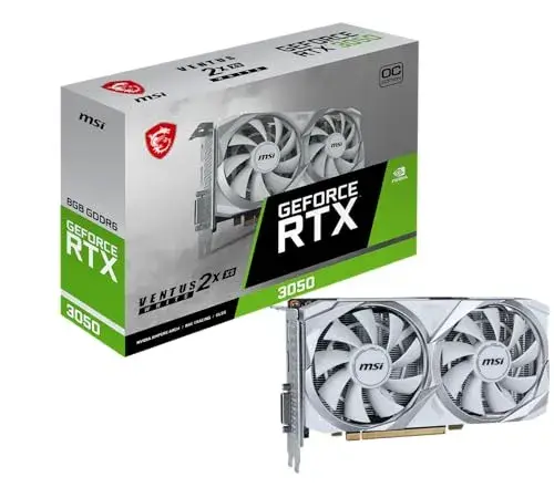 MSI RTX 3050 8G OC 1807 MHz 8GB 2560 Cores