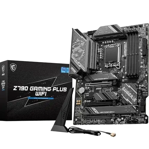 MSI Z790 Gaming Plus Wifi Intel Z790 192GB Preto Suporte Wi-Fi 6