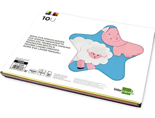 Papel Musgami Bloco 10Fls Goma EVA 80g/m² 297x420mm