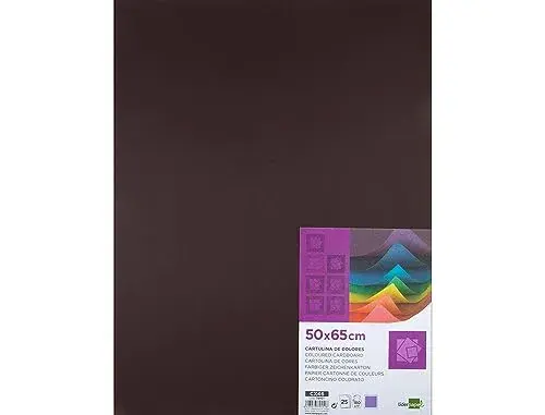 Cartolina 180 g/m² castanho 50×65 cm 25 un