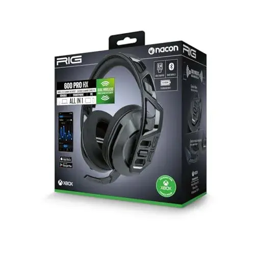 Nacon RIG 600 PRO HX Auscultadores Gaming Sem Fios Preto
