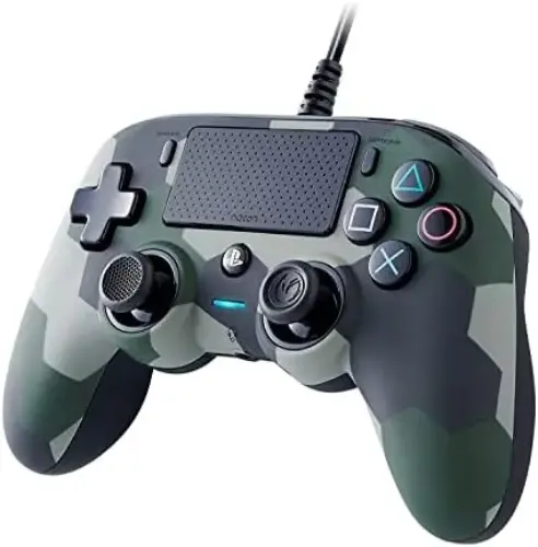Nacon Wired Illuminated Compact Controller PS4 e PC Green Camo