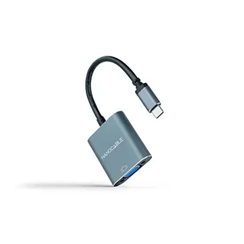 Nanocable 10.16.4101-G Conversor USB-C para VGA 0,1 m Macho
