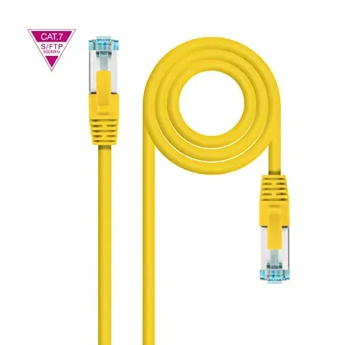 Nanocable 10GBase-T Cabo de Rede Cat7 30cm Amarelo