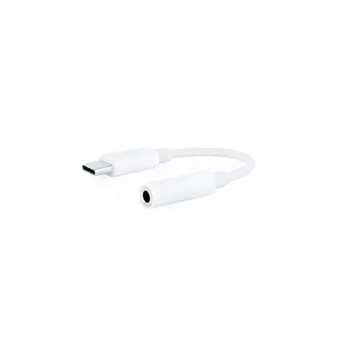 Nanocable Cabo Adaptador Áudio USB-C Macho para Jack 3.5mm Fêmea 11cm Branco