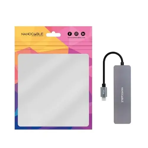 Nanocable Hub USB-C para 3 Portas USB 3.0 e 1 USB-C