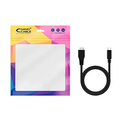 Nanocable 10.01.1201-BK Cabo USB 1m USB-C Micro-USB B