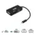 Nanocable Conversor USB-C para VGA DVI HDMI 10cm