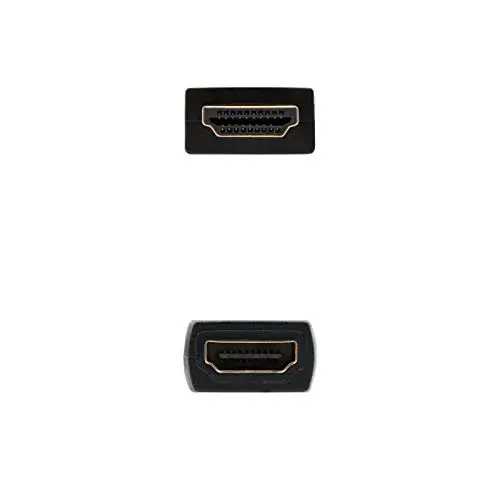 Nanocable Extensão HDMI V2.0 1m Conector Tipo A Macho Fêmea Preto