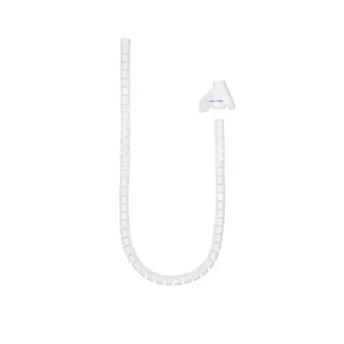 Nanocable Organizador de Cabos Flexível 25mm 3m Branco
