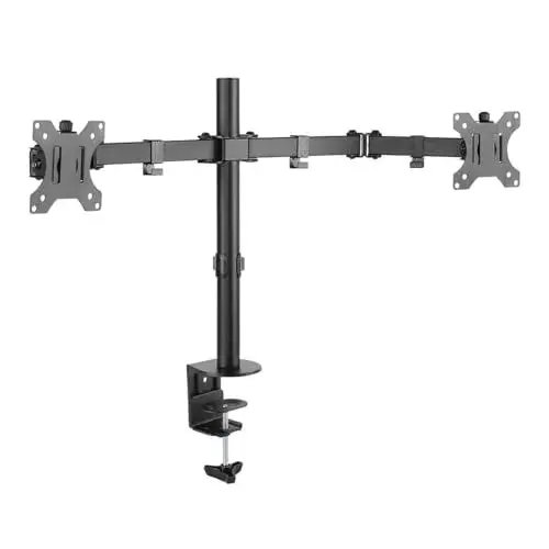 Napofix DM1200H Suporte de Secretária para 2 Monitores 13-32″ Preto
