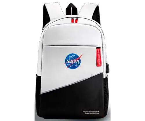 Nasa Mochila para Notebook 15.6″ Preta-Branca