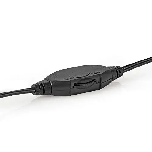 Nedis HPWD1201 Auscultadores com Fio Microfone Preto
