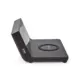 Nedis WCACQ20BK Despertador Digital Preto 3-em-1 Qi Carregamento e Alarme
