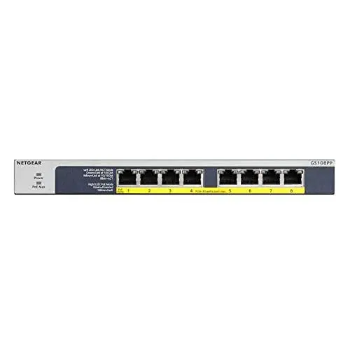 Netgear GS108PP Switch Gigabit 8 Portas Poe