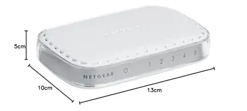 Netgear GS605 Switch 5 Portas Gigabit Ethernet Branco