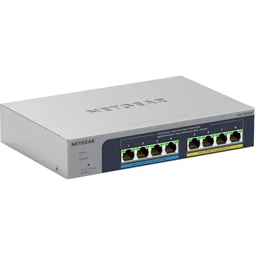Netgear MS108TUP Switch de Rede 10Gbps 8 Portas PoE+