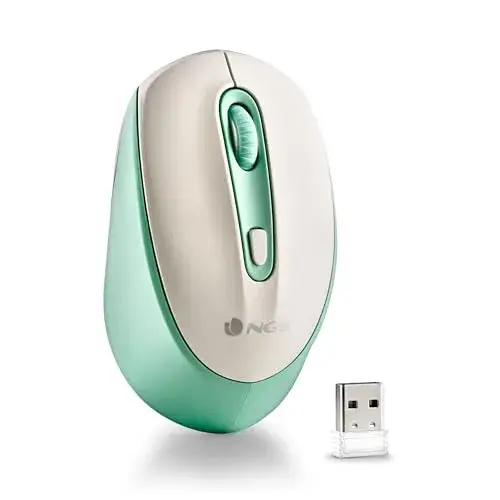 NGS Mint-RB Rato Wireless RGB 1000/1600/2400 DPI Bluetooth/2.4 GHz Branco