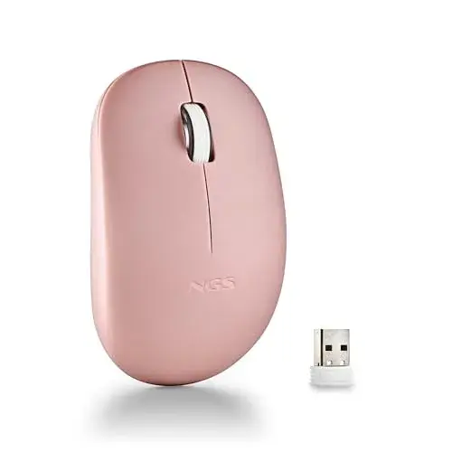 NGS Rato Wireless Silent Fogpropink 1000 DPI USB Rosa