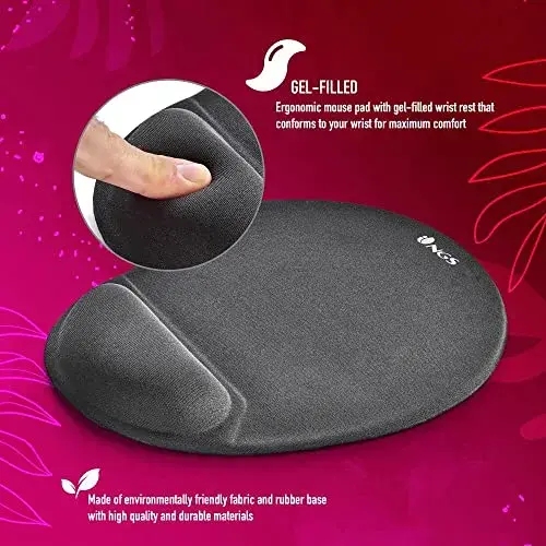 NGS Kilim Gel Tapete de Rato Preto