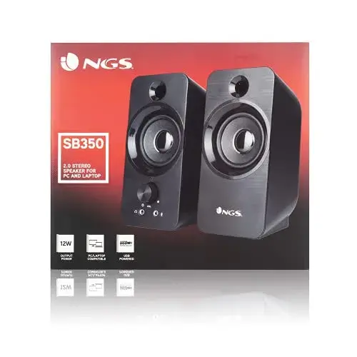 NGS SB350 12W USB Preto Compacto