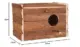 Ninho Caixa de Madeira Natural Grande