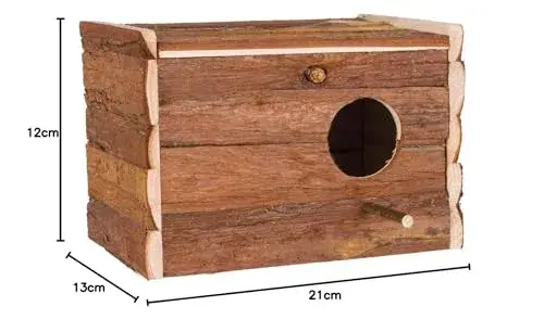 Ninho Caixa de Madeira Natural Grande