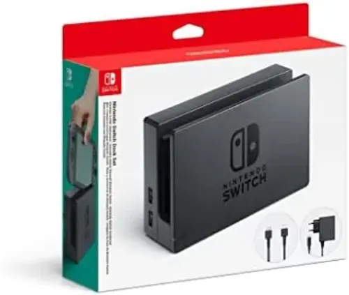 Nintendo Switch Dock Set Preto Suporte de Carregamento para Nintendo Switch
