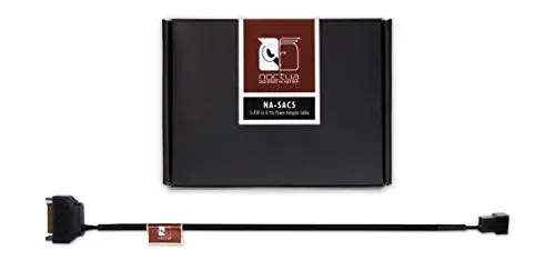 Noctua NA-SAC5 Adaptador de Alimentação S-ATA para 4 Pinos Preto