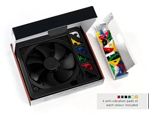 Noctua ventoinha para PC 140mm preto NF-A14 PWM Chromax Black Swap