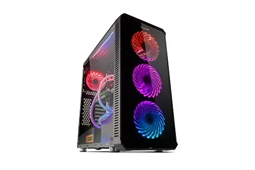 Nox Hummer TGX Caixa de PC Tower Preto RGB, Ventoinhas 120/140 mm