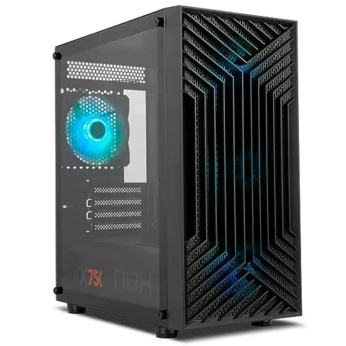 Nox Infinity Epsilon Mini Tower Preto Vidro Temperado RGB ARGB
