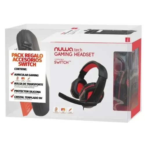 Nuwa Pack Auriculares Preto Nintendo Switch