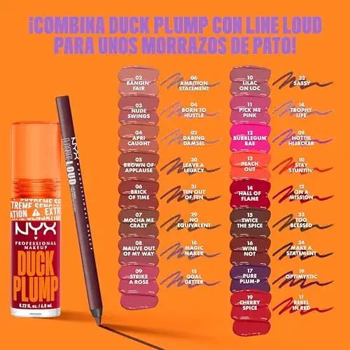 NYX Duck Plump Tom 14 Hall of Flame Brilho de volume